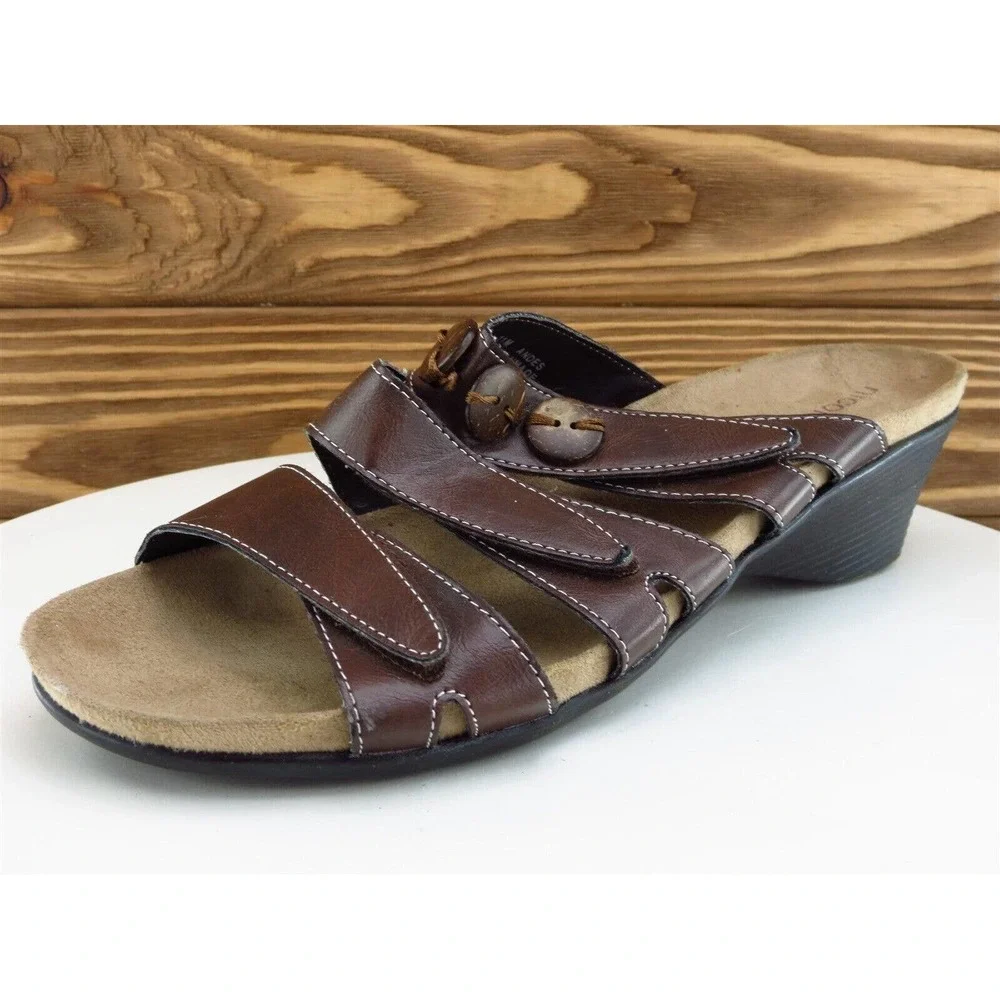 Nicole Size 11 Sandal Slide Brown Synthetic Women M Andes‎